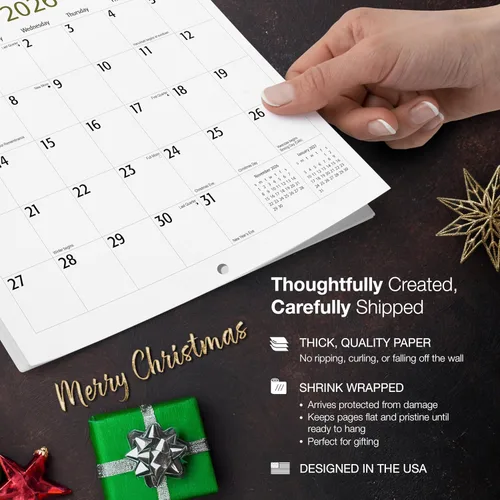 Miniatura 4 de MICASA PRESS Rottweilers - Calendario de pared 2026 de 12 meses 12 x 24 pulgadas abierto Papel grueso y resistente Regalo Lindo calendario