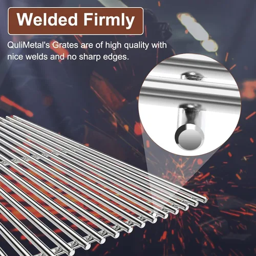 Miniatura 8 de QuliMetal Rejillas de acero inoxidable 304 de 0.276 in para parrillas Weber Spirit E-210, Spirit 200, GS4 Spirit II 200, Spirit II serie E-210