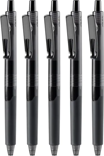Miniatura 6 de Kaco K9 - Juego de 10 bolígrafos de gel de tinta negra, retráctiles, punta fina de 0.020 in, secado rápido, bolígrafos estéticos, suministros