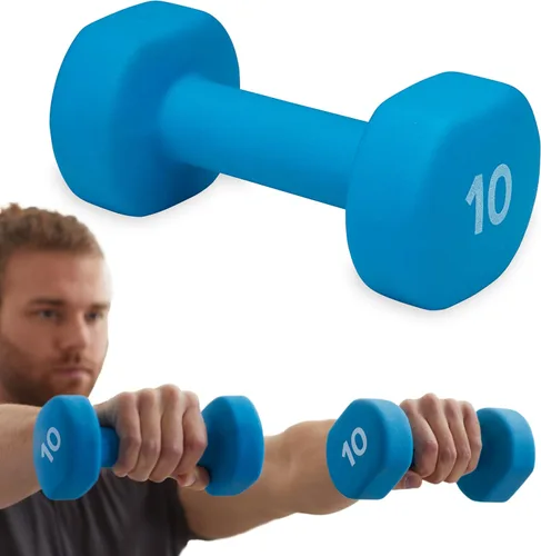 Gaiam Mancuerna para mano (se vende en una sola) – Mancuerna con revestimiento de neopreno para ejercicio y acondicionamiento físico en casa,