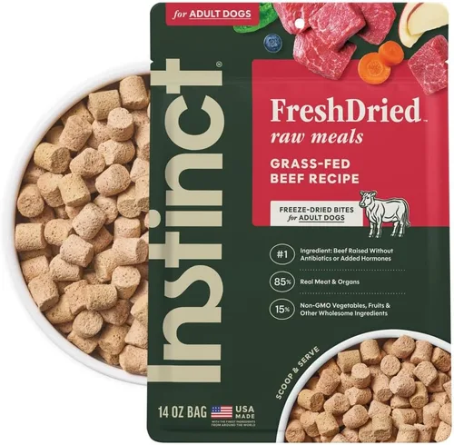 Miniatura 21 de Instinct Comidas crudas liofilizadas, alimento seco natural para perros, sin granos, cordero alimentado con hierba, bolsa de 24 onzas