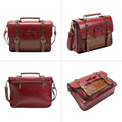Miniatura 5 de ECOSUSI - Bolso bandolera vintage para mujer