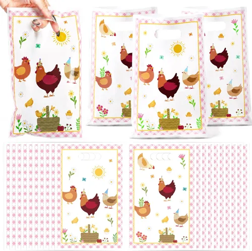 Miniatura 28 de Bolsa de Regalo para Primera Fiesta de Cumpleaños Oso 50Pcs Bolsas de Dulces y Regalos con Oso Marrón Dulces y Golosinas para Fiesta Temática Oso