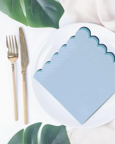 Miniatura 6 de qiqee Servilletas de cóctel Morandi Colors de 5 x 5 pulgadas, desechables, para bodas, cenas, fiestas de cumpleaños, postre, servilletas de papel 24