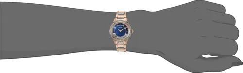 Miniatura 6 de Bulova Reloj de vestir de dos tonos con movimiento de cuarzo para mujer (Modelo 98L247), Azul, 98L247