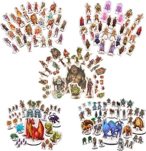 Miniatura 2 de Miniaturas Planas Duras para Miniaturas de DND con Bases Escala de 28mm - 32mm Juego de Iniciación de Calabozos y Dragones 5e
