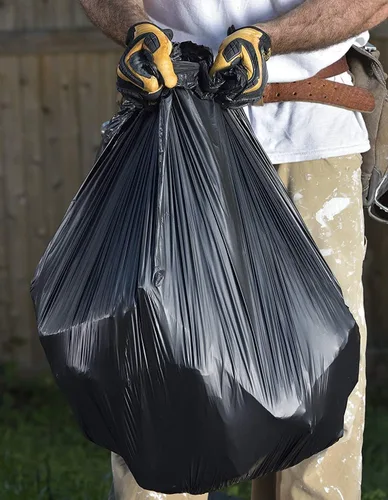 Miniatura 4 de Commander Bolsas de basura negras resistentes de 32 x 46 pulgadas de diámetro, 42 galones, 2.5 milésimas de pulgada de grosor y 2.5 milésimas