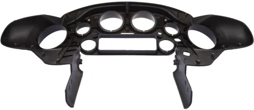 Miniatura 5 de Carenado interior negro brillante Batwing delantero compatible con Harley Harley Davidson Touring Street Glide Electra Glide FLHT Ultra Classic