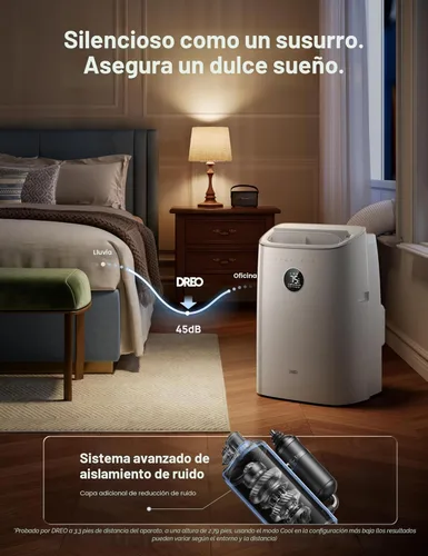 Miniatura 5 de Dreo - Aire acondicionado portátil, 8000 BTU ASHRAE (5000 BTU DOE) Unidad inteligente de aire acondicionado para dormitorio con enfriamiento sin