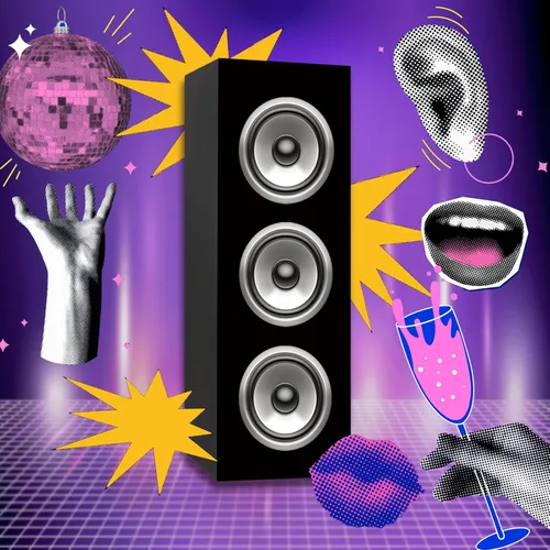 Miniatura 4 de 4 cajas de golosinas retro Boombox – Decoración de fiesta musical de los años 80 y 90, centro de mesa de neón Hip Hop de 17 x 6 x 6 pulgadas