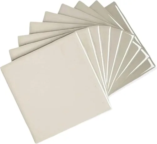 Miniatura 16 de Tenedos - Caja de 10 piezas para azulejos de cerámica brillantes de 4 1/4 pulgadas, para pared de baño y cocina, acabado brillante, aspecto clásico