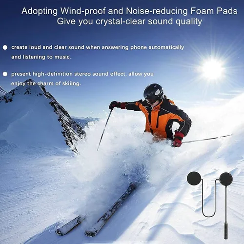 Miniatura 4 de Auriculares Bluetooth para casco de motocicleta, auriculares al aire libre, auriculares deportivos impermeables, altavoces manos libres, control