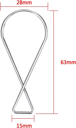 Miniatura 3 de Outus Paquete de 30 clips de gancho para azulejos de techo, barra en T, clips de techo para oficina, aula, decoración del hogar y boda, letrero