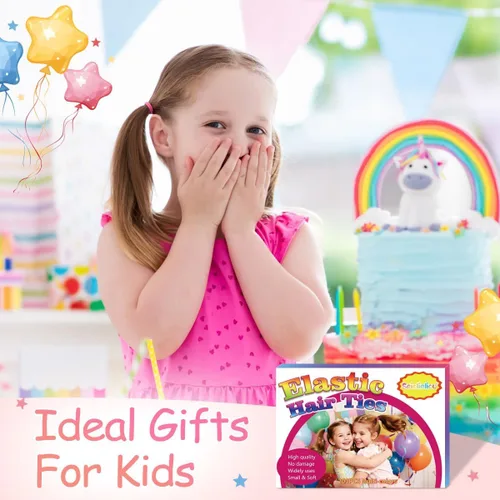 Miniatura 2 de 200 ligas elásticas para el cabello fino, pequeños soportes para cola de caballo sin arrugas para niños y bebés, accesorios para el cabello