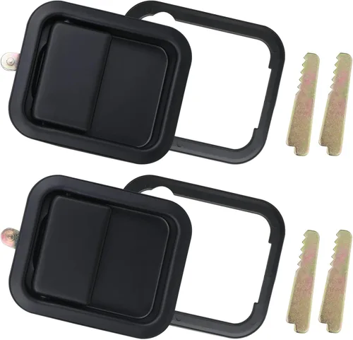 APPERFiT Manijas de puerta exteriores con retenedores compatibles con Jeep Wrangler YJ TJ 1991-2006 con puertas completas, sustituye a 55176382AE