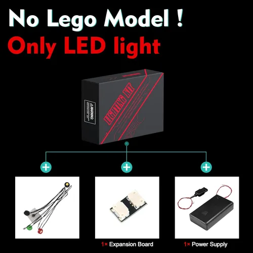 Miniatura 4 de VONADO Kit de luz LED compatible con Lego 21189 Skeleton Dungeon, luces decorativas de bricolaje para bloques de construcción Lego