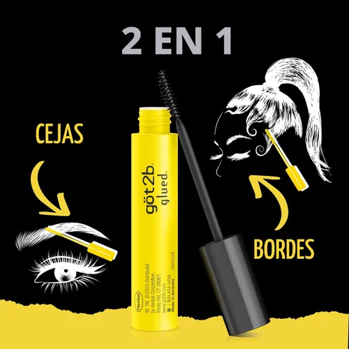 Miniatura 9 de Got2b Gel 2-en-1 para cejas y control de bordes, 16 ml, gel fuerte para peinar las cejas y máscara para el cabello contra las puntas rebeldes