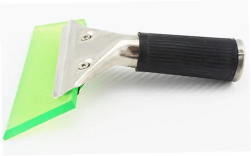 Miniatura 4 de VICASKY Rascador de hielo de acero inoxidable con hoja de goma para eliminación de nieve en el parabrisas, diseño ligero sin mango para limpiar