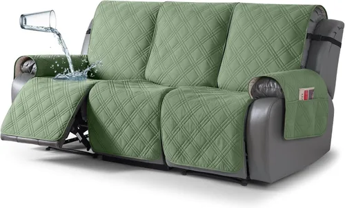 Miniatura 57 de TAOCOCO Fundas para Sillón de Dos Plazas Reclinable 100% Impermeables, Fundas Divididas para Loveseat Reclinable, Funda Antideslizante para Sofá