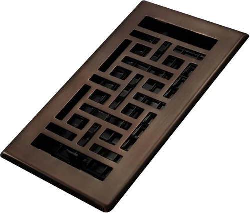 Miniatura 37 de Decor Grates Registro de suelo oriental AJH412-RB, 4 x 12 pulgadas, acabado de bronce frotado bronce (Rubbed Bronze Finish)