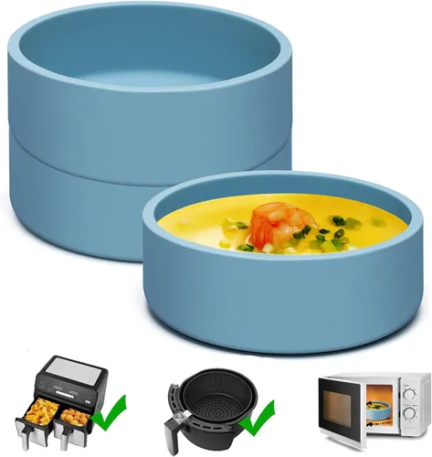 Miniatura 17 de Cocedor de Huevos de Silicona para Microondas, Paquete de 3 Moldes de Huevo para Freidora de Aire Fabricante de Eggwich, Tazas Individuales de Huevo