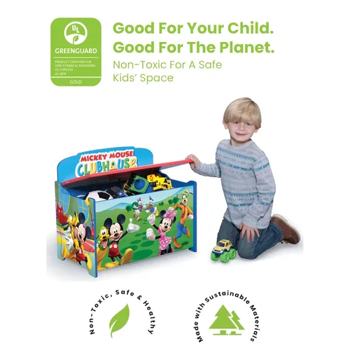 Miniatura 2 de Delta Children Caja de juguetes de lujo, Mickey Mouse de Disney Disney Mickey Mouse
