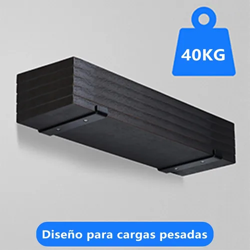 Miniatura 4 de HEART ART Soporte de estante negro de 6 pulgadas, paquete de 4 soportes de estante de metal J resistentes, 6.3" L×4.8" H×1.2" W