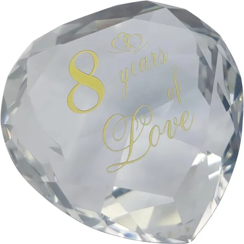 Miniatura 19 de Regalos de cristal de aniversario de 1 año para ella y él, primera boda para marido, esposa, novio o novia, regalo de aniversario de un año