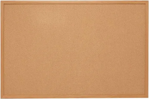 Miniatura 15 de Staples Tablón de anuncios de corcho con marco negro, 2 x 1.5 pies, compacto montado en la pared, tablón de anuncios para oficina en casa y aula