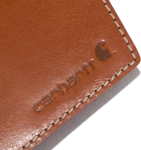 Miniatura 11 de Carhartt Carteras, billetera y portapasaporte para hombre, duradera billetera plegable, disponible en cuero y lona