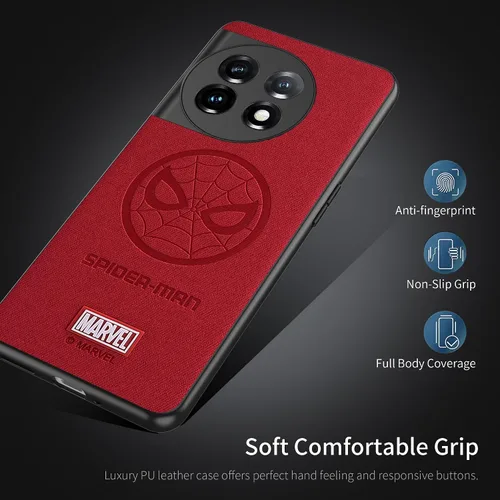 Miniatura 4 de IRON SPIDER Funda para OnePlus 11 5G, con personaje de superhéroe, compatible con OnePlus 11 (rojo) para hombre y mujer
