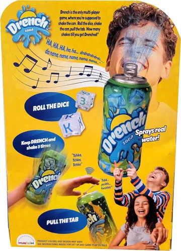 Miniatura 6 de MUKIKIM Drench Soda Game - Juego de azar interactivo para la familia y la fiesta. ¡Tira los dados, agita la lata y tira de la pestaña! ¡La última