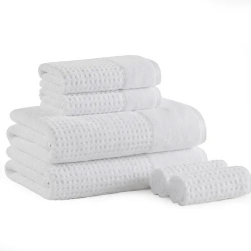 Miniatura 16 de Madison Park Spa Waffle - Juego de toallas de lujo 100 % algodón, tejido de gofre de textura premium, altamente absorbente, secado rápido, ropa