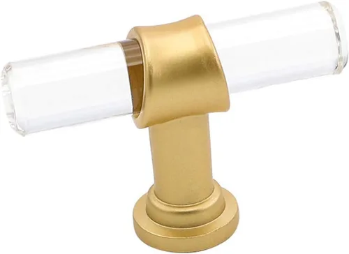 Miniatura 10 de goldenwarm Paquete de 5 pomos negros para gabinete, pomos de barra en T y tiradores de cajón para herrajes de armario, muebles de dormitorio