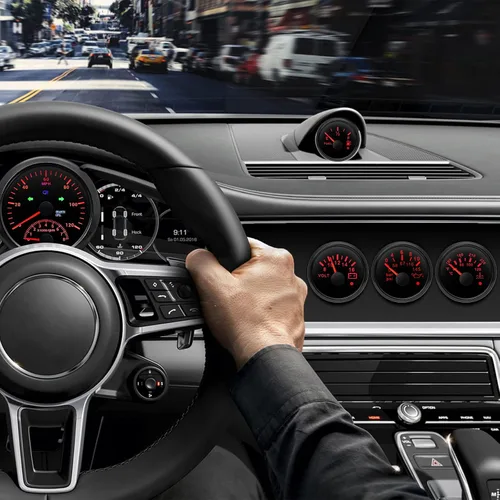 Miniatura 4 de ARTILAURA Velocímetro GPS 0-193 km/h con tacómetro 8000 RPM, medidor de 85 mm (3-3/8"), velocímetro GPS para barco con antena para automóvil, marino