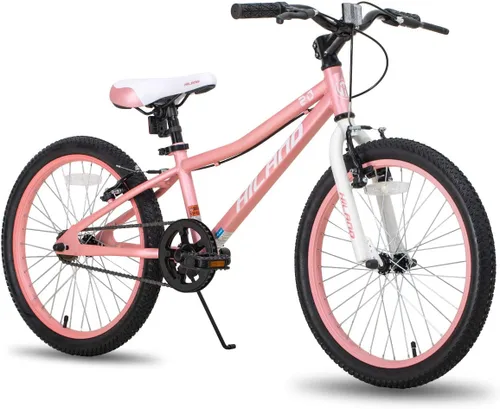 Miniatura 9 de HILAND - Bicicletas de montaña para niños de 20 pulgadas para niños y niñas de 5 años en adelante, bicicletas de una sola velocidad con frenos