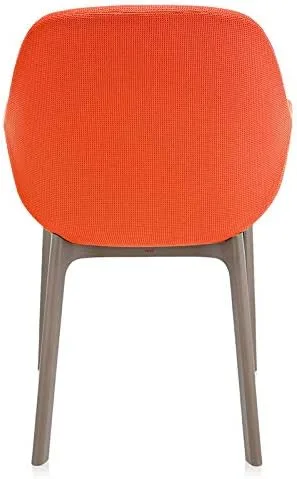 Miniatura 4 de Kartel SFCH-K4181T-4 - Silla de comedor, color naranja, 21,7 pulgadas de ancho x 20,7 pulgadas de profundidad x 29,1 pulgadas de alto x 29,1