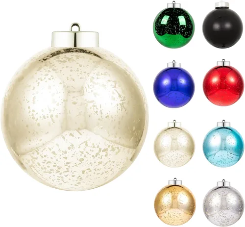 Miniatura 13 de XmasExp - Juego de 24 adornos de bola de Navidad mini irrompibles, adornos para árbol de Navidad, bolas de árbol de Navidad de 30 mm/1.18 pulgadas