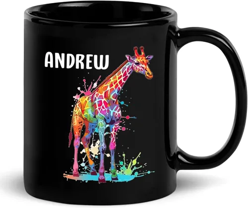 Miniatura 15 de Taza de café negra de hormigas personalizada de 11 onzas, 15 onzas, taza de café de hormigas personalizada con nombre, taza de té de cerámica