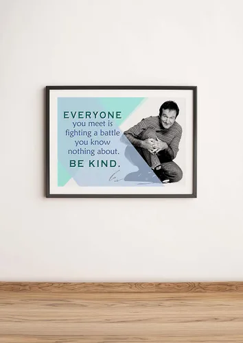Miniatura 6 de Robin Williams Póster motivacional Citas inspiradoras Carteles de aula Premios de actor de cine Comediante Billar Mercancía cómica Teatro Autógrafo