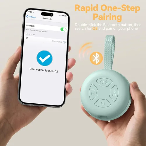 Miniatura 5 de Máquina de sonido portátil para bebé, ruido blanco, 12 sonidos relajantes, cancelación de ruido para viajes, oficina, guardería, baby shower, regalo