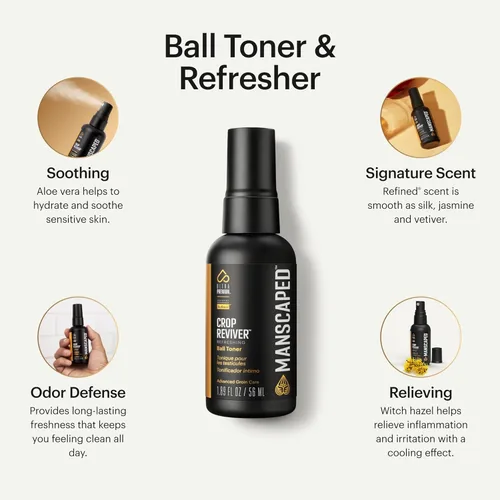 Miniatura 2 de MANSCAPED® The Crop Reviver®, spray tónico corporal hidratante y refrescante para hombres, spray refrescante para la ingle con aloe vera calmante