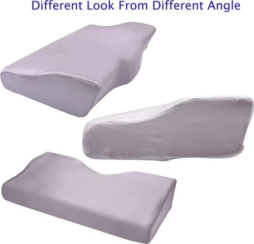 Miniatura 3 de Funda de almohada de seda para almohada ortopédica para dormir, funda de almohada de seda de morera pura para almohada cervical ergonómica, funda