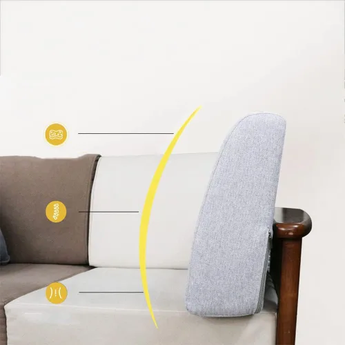 Miniatura 4 de Cojín de espuma viscoelástica para respaldo de sofá cama, cojín de almohada de lectura suave, almohada gruesa y cómoda de cuña, cojín de apoyo