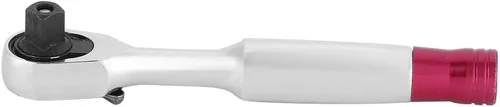 Miniatura 7 de AMONIDA Llave de trinquete profesional de cromo vanadio de 1/4 pulgadas, mango de goma, función de corte rápido