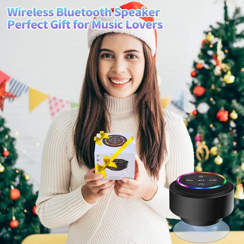 Miniatura 4 de Altavoz de ducha Bluetooth, altavoces Bluetooth portátiles con ventosa, altavoz impermeable IP67 con luz LED, inalámbrico, flotante, para camping