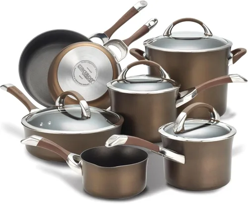 Miniatura 18 de Circulon Symmetry Sartén Wok/Salteado Antiadherente de Anodizado Duro con Mango Auxiliar - 14 Pulgadas, Negro