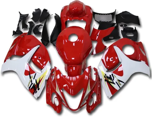 Miniatura 15 de Carenado completo blanco negro para Suzuki 2008-2019 GSXR 1300 Hayabusa Gen2 inyección ABS plástico Carrocería juego de carrocería del mercado de 12