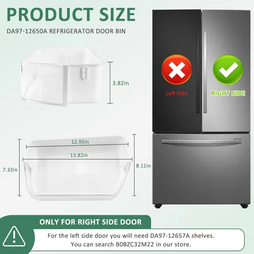 Miniatura 2 de DA97-12650A - Estante de puerta compatible con Sam.sung RF263beaesr RF260beaesr RF261beaesr Rf260beaeww,Sam.sung Estantes de puerta de refrigerador