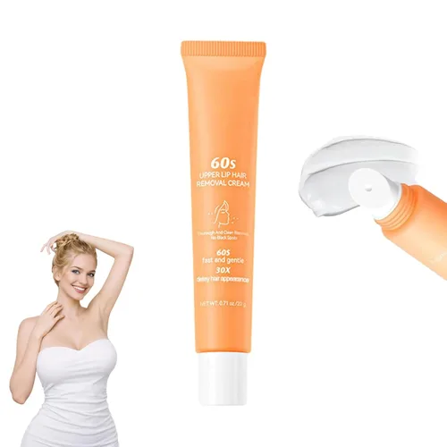 Joy Pretty - Removedor de vello facial para piel sensible, Joy Cream depilación facial para mujeres, crema de depilación facial suave para mujeres